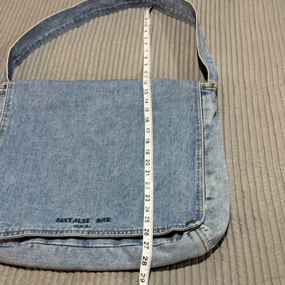 Denim Blue Messenger Bag